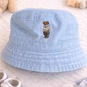 Ralph Lauren Light Blue Kids Bucket Hat
